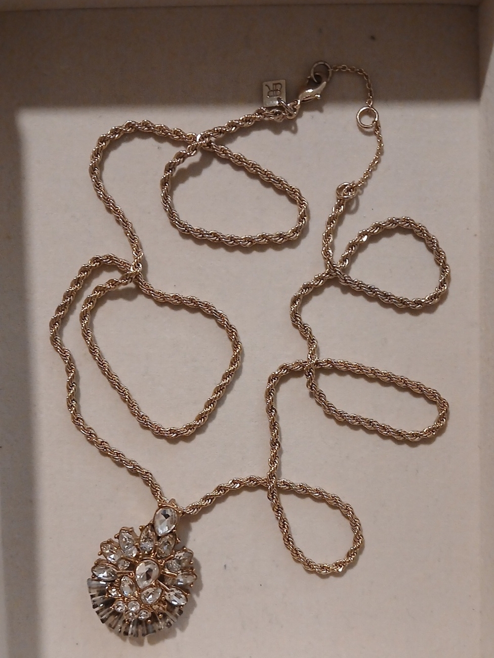 Gold-Tone Crystal Pendant Necklace - Women